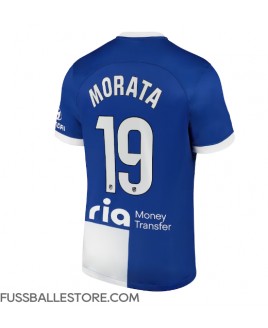 Günstige Atletico Madrid Alvaro Morata #19 Auswärtstrikot 2023-24 Kurzarm